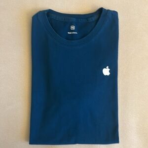 Apple Teal/Turquoise Short Sleeve Cotton T-shirt Women’s XS